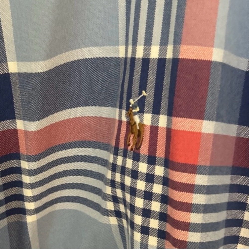 Ralph Lauren -Men’s Plaid Button Down Classic Fit Shirt -Size 2XLT - Picture 4 of 5